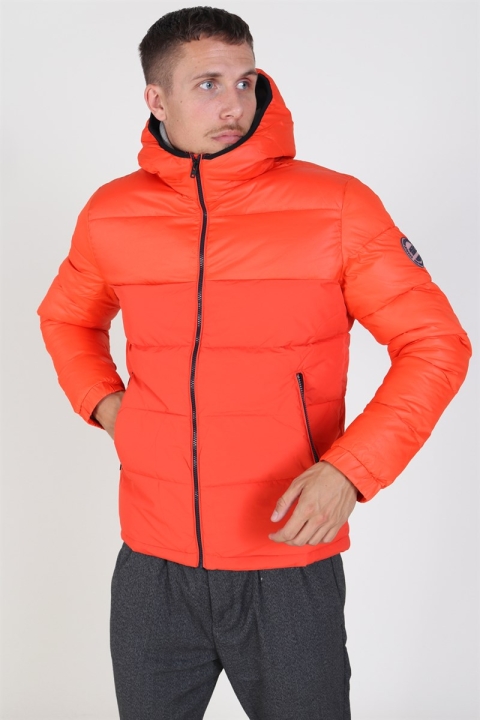 Jack & Jones Oscar Jacke Hood Cherry Tomata