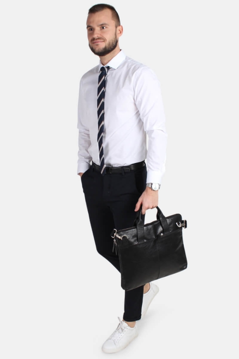 Les Deux Como Pinstripe Anzug Pants Navy/Light Brown