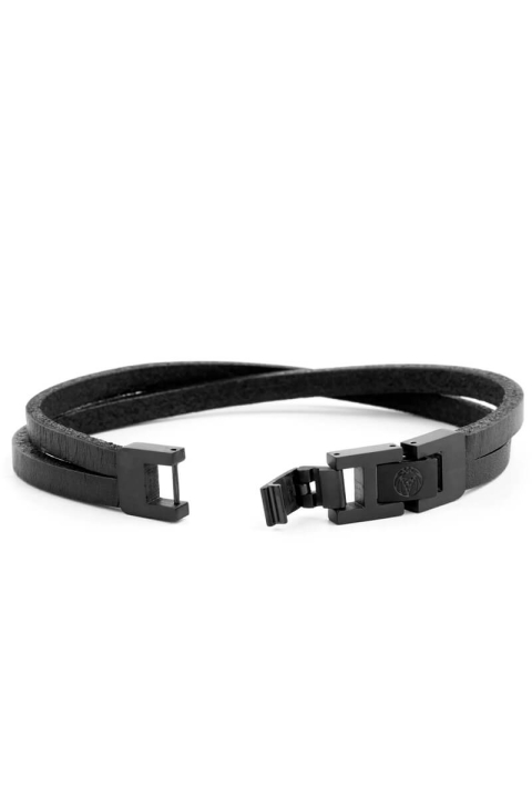 Lucleon Lederarmband Sort