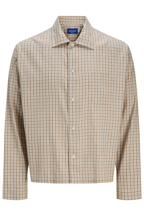 Jack & Jones Austin Loose Fit Check Shirt Crockery