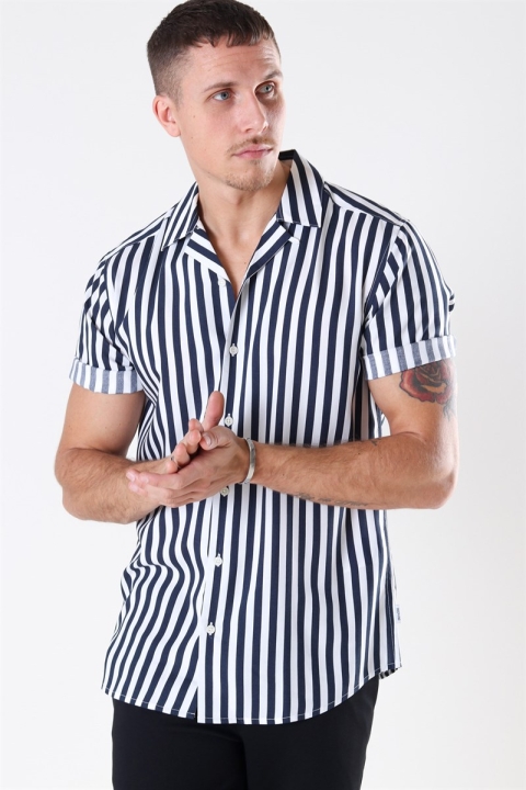 ONLY & SONS WAYNE SS VISCOSE Hemd Dress Blues