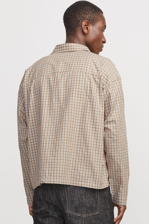 Jack & Jones Austin Loose Fit Check Shirt Crockery