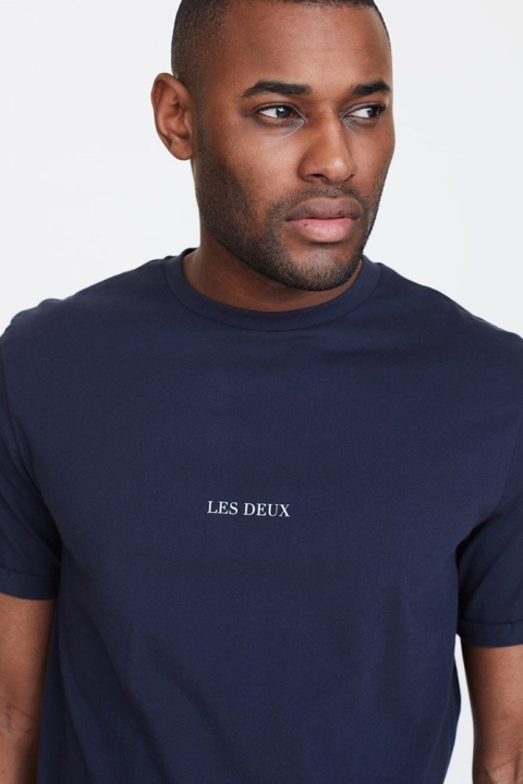Les Deux Lens T-Hemd Dark Navy