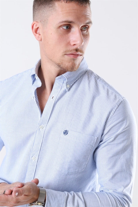 Selected Collect Hemd White/Light Blue Stripe