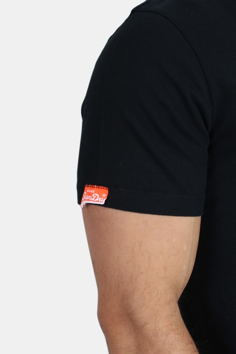 Superdry Orange Label Vintage Emb T-Hemd Black