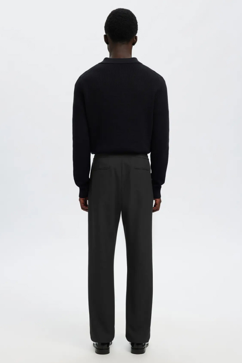 Selected Robert Straight Fit String Pants Black