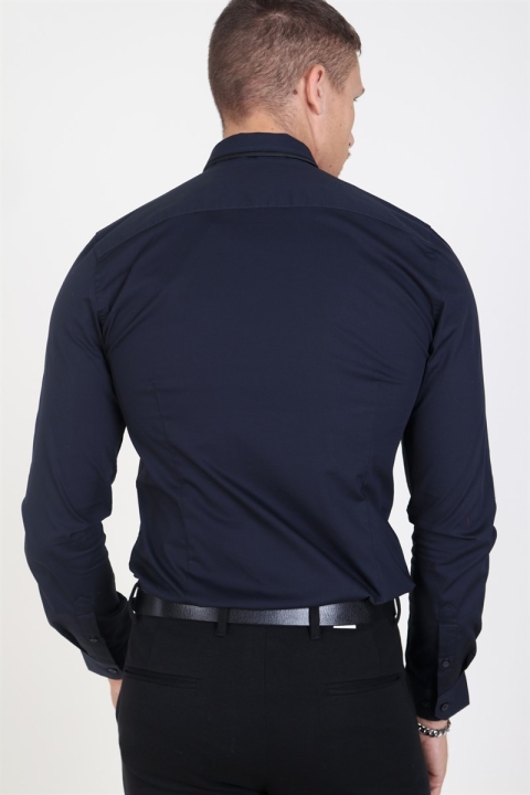 Only & Sons Alfredo LS Hemd Dark Navy