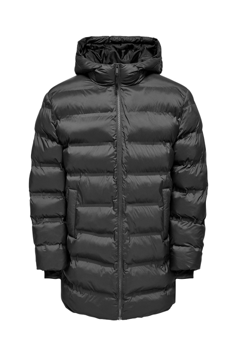 ONLY & SONS Union Seamless Puffer Coat Black