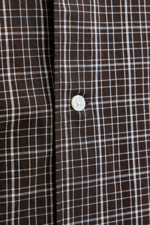 Jack & Jones Austin Loose Fit Check Shirt Chocolate Torte