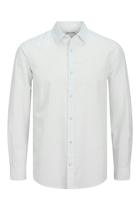 Jack & Jones Summer Linen Hemd LS White