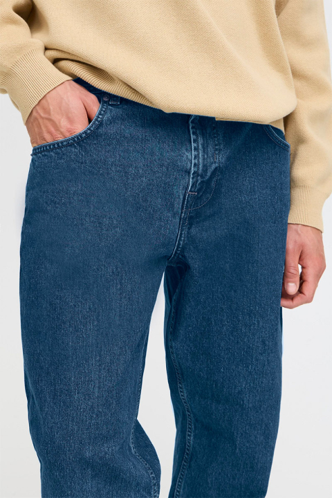 Solid Ryan Relaxed Fit Middle Blue Denim