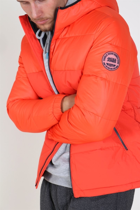 Jack & Jones Oscar Jacke Hood Cherry Tomata