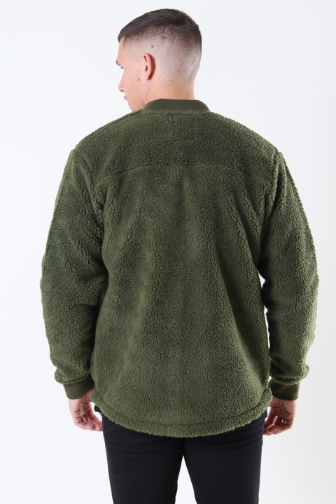 Solid Lon Bomber Jacke Forest Night