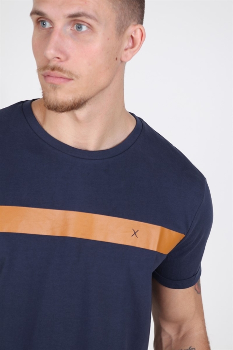 Clean Cut Axel Logo T-Hemd Navy