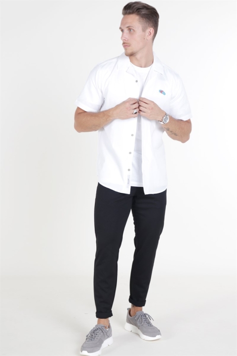 Only & Sons Travis SS Reverse Thin Oxford Hemd White