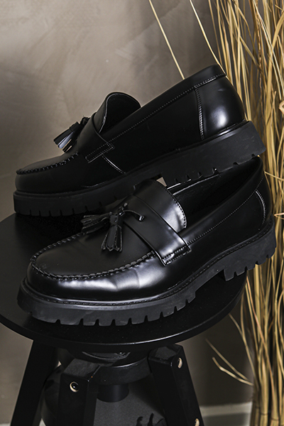 Liebhaveri Tassel Loafer Black