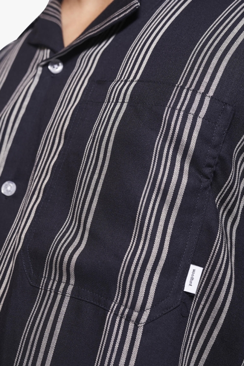 Woodbird Chine Seal Hemd Navy-White