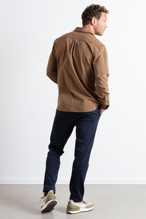 Clean Cut Copenhagen Clean Formal Stretch Hemd LS Brown