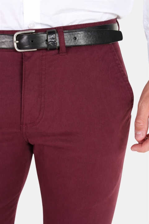 Kronstadt Daniel Stretch Chino Hose Dark Bordeaux