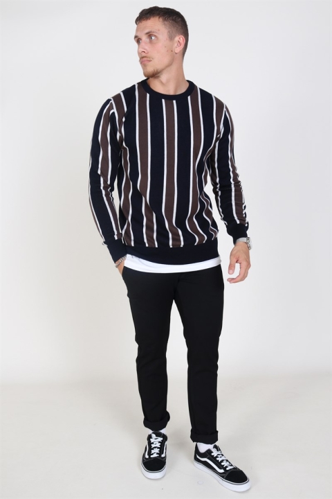 Kronstadt Ronnie Multi Stricken Brown/Navy