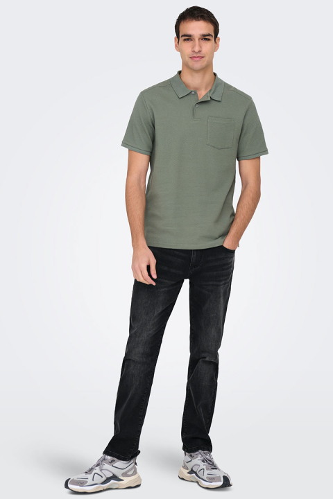 Only & Sons Weft Regular Fit 4101 Washed Black