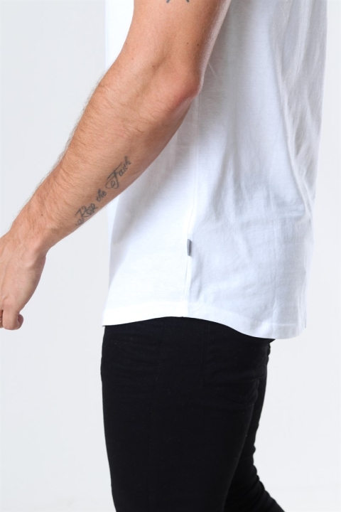 Solid Dew SS Long T-Hemd White