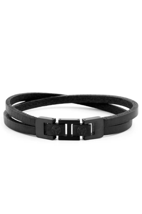 Lucleon Lederarmband Sort