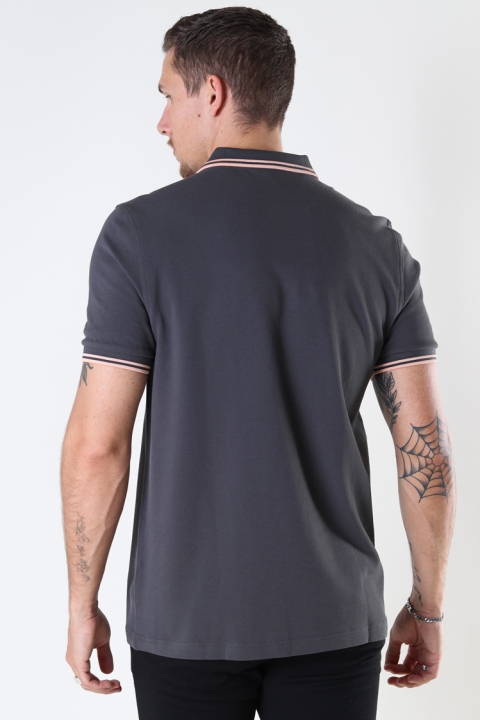 Fred Perry Twin Tipped Fp Hemd Gunmetal