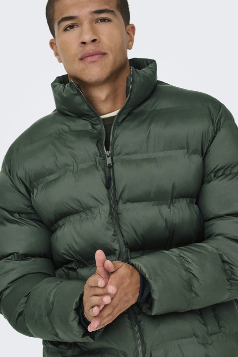 ONLY & SONS Union Seamless Puffer Jacket Rosin