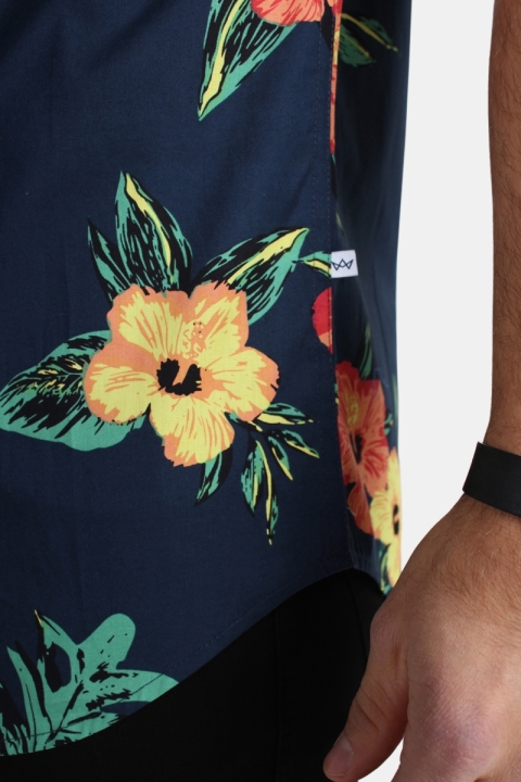 Kronstadt Johan Exotic S/S Hemd Orange/Green
