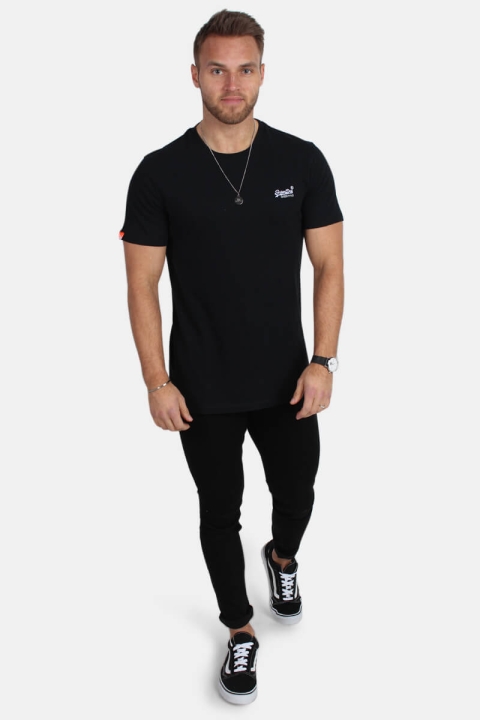 Superdry Orange Label Vintage Emb T-Hemd Black