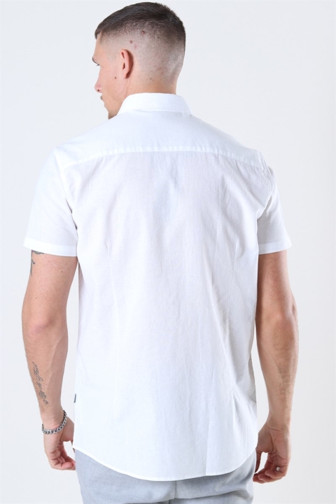 Solid Bill SS BD Lin Hemd White