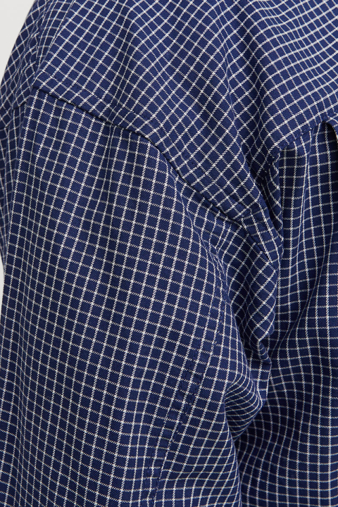 Jack & Jones Austin Loose Fit Check Shirt Ocean Cavern