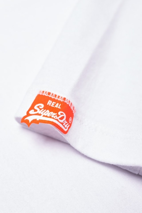 Superdry O L ENG'D LS Baseball T-Hemd Optic White