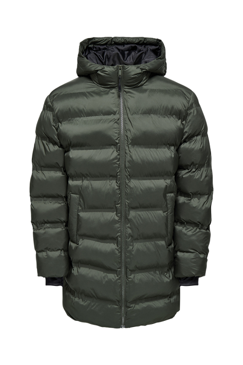 ONLY & SONS Union Seamless Puffer Coat Rosin