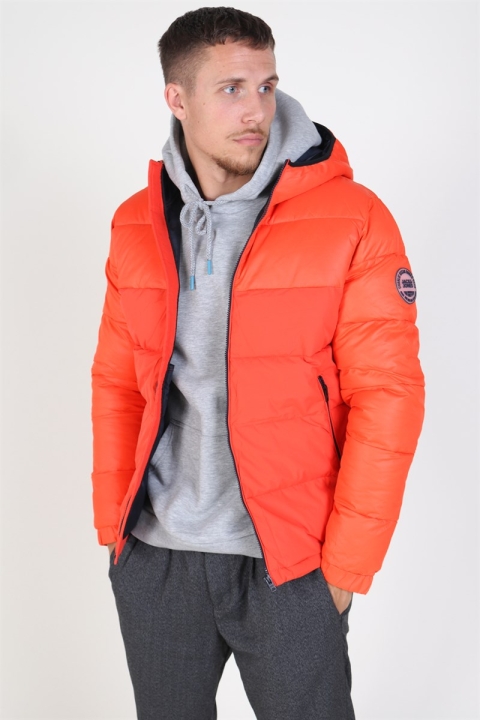 Jack & Jones Oscar Jacke Hood Cherry Tomata