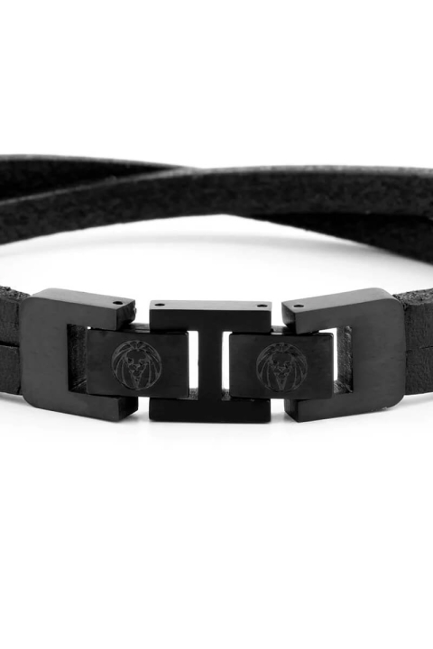 Lucleon Lederarmband Sort
