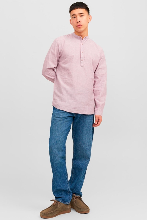 Jack & Jones JPRBLASUMMER HALF PLACKET Hemd L/S SN Deauville Mauve