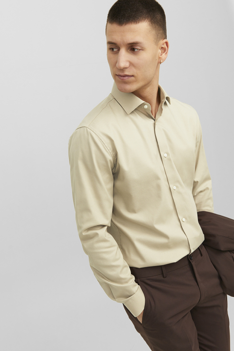 Jack & Jones Parker Wrinkle Resistant Shirt LS Pure Cashmere