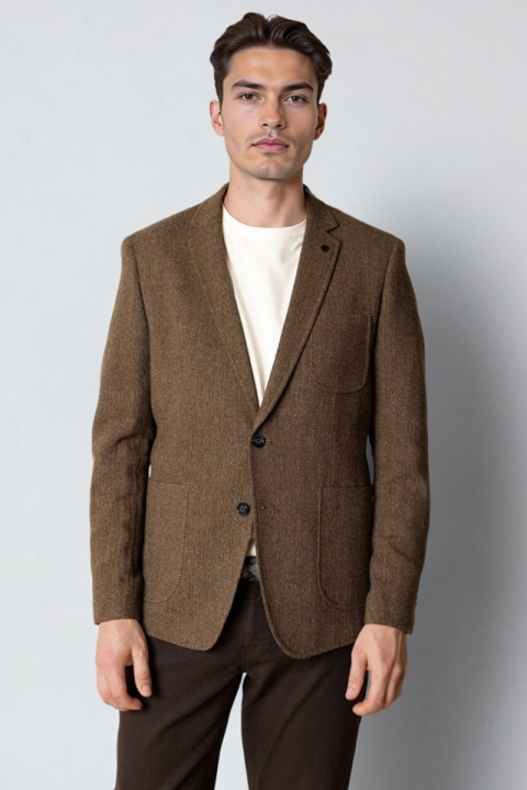 Clean Cut Copenhagen Marcello blazer Brown Melangè