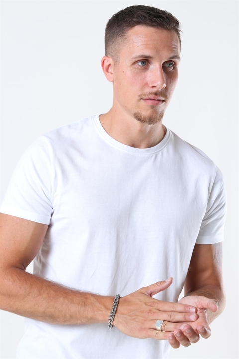 Solid Dew SS Long T-Hemd White