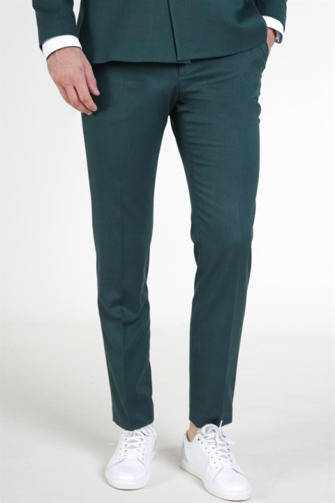 Selected Slim Daxlogan Hose Medium Green Melange