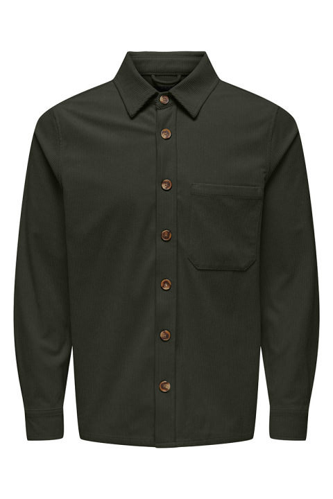 ONLY & SONS Tile Corduroy Shirt Rosin