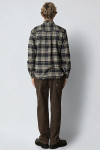 Fat Moose Forest flannel shirt Navy/Moss check 007