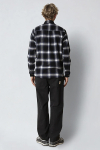 Fat Moose Forest flannel shirt Dark navy/Black check 002