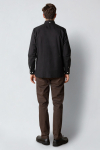 Clean Cut Copenhagen Oxford Stretch Plain L/S Black