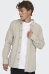 ONLY & SONS Michael Regular Fit Stretch Cord Shirt LS Silver Lining