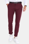 Kronstadt Daniel Stretch Chino Hose Dark Bordeaux