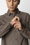 Fat Moose Frank flannel shirt Brown