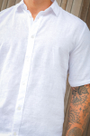 ONLY & SONS Caiden SS Linen Hemd White